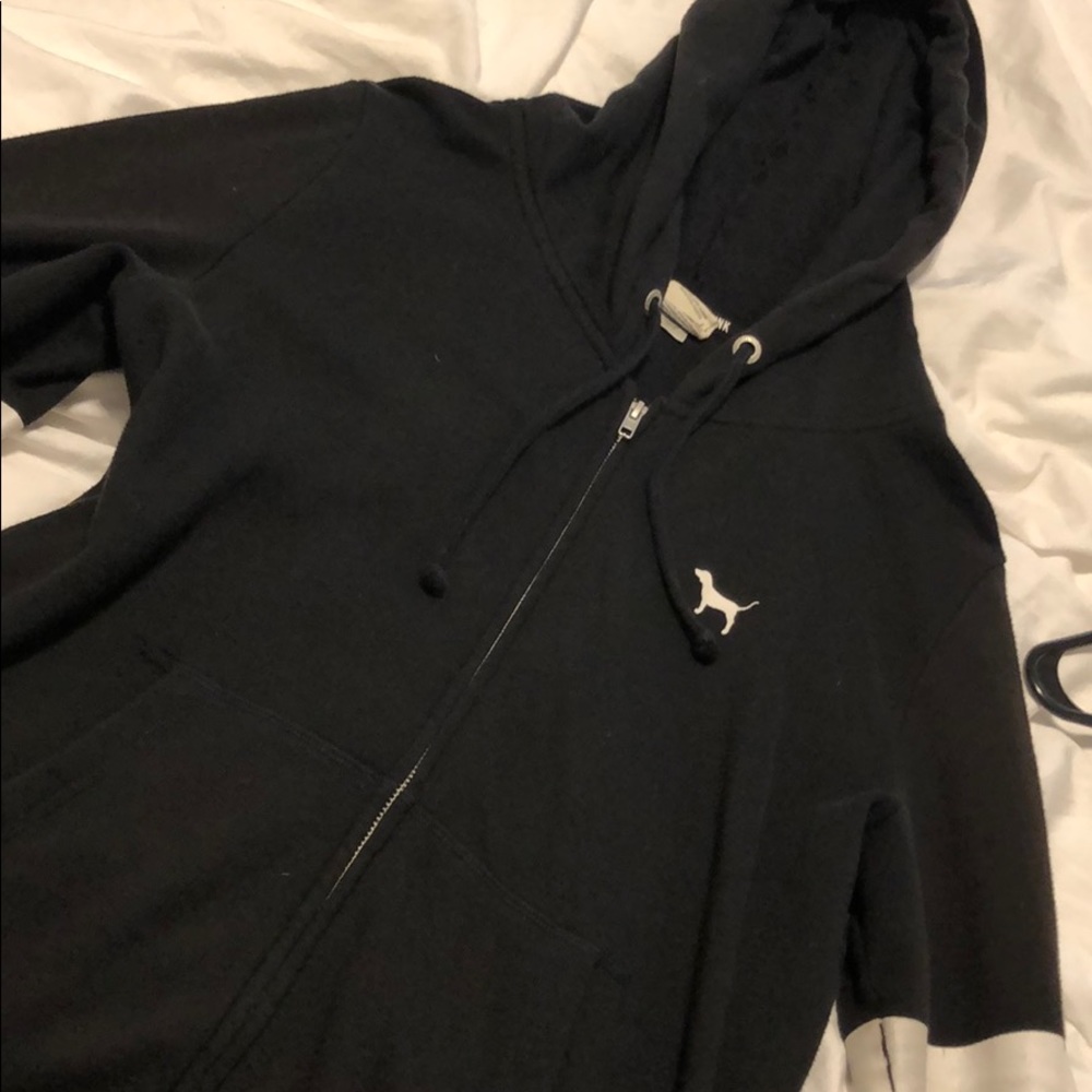 Black zip up sweater